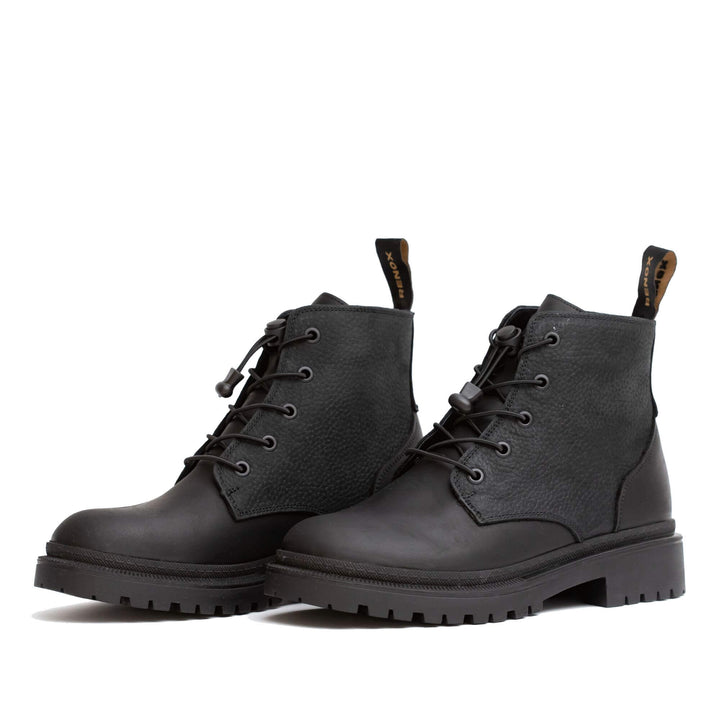 Explorer Black Rustic Women's Ankle Boot