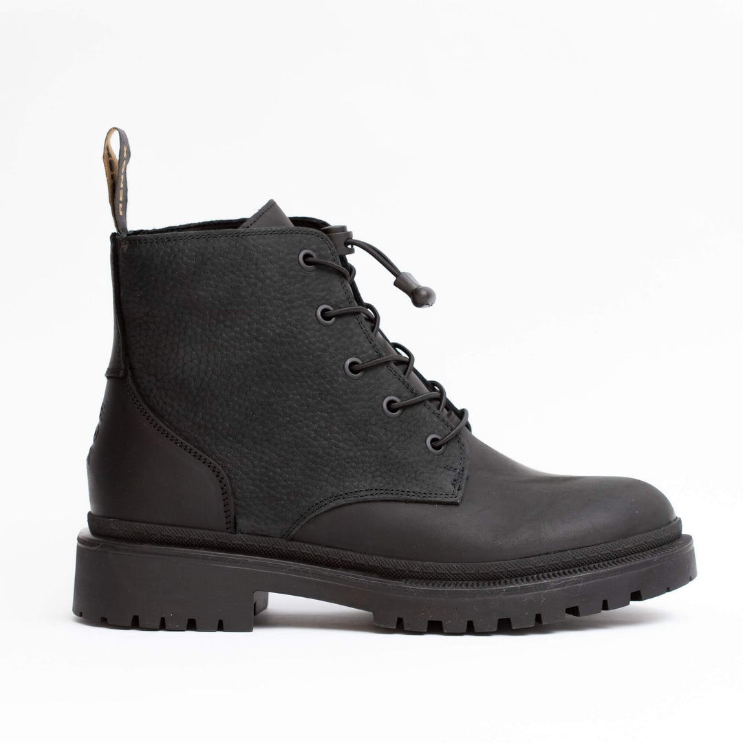 Explorer Black Rustic Women's Ankle Boot