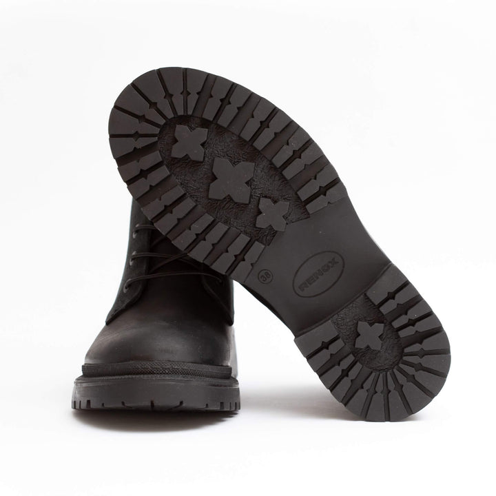 Explorer Black Rustic Women's Ankle Boot