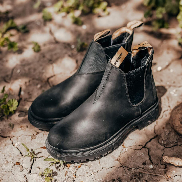 Original Wool Lined Chelsea Boot Rustic Black Men's