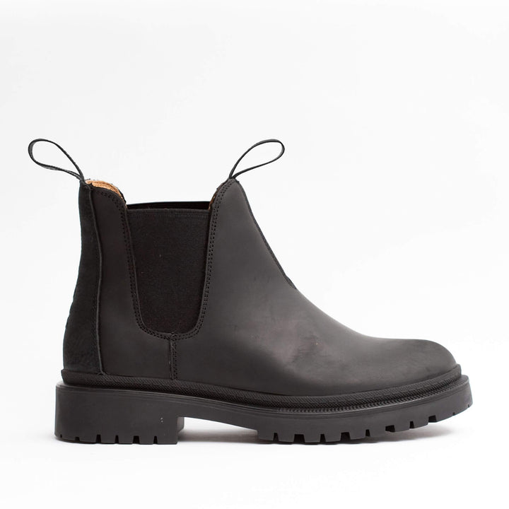 Original Wool Lined Chelsea Boot Rustic Black Women's