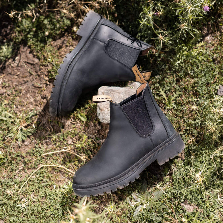 Original Wool Lined Chelsea Boot Rustic Black Women's
