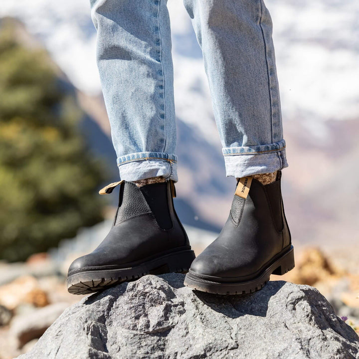 Original Wool Lined Chelsea Boot Rustic Black Women's