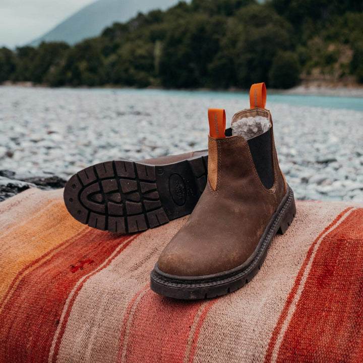 Original Wool Lined Chelsea Boot Rustic Brown Women's